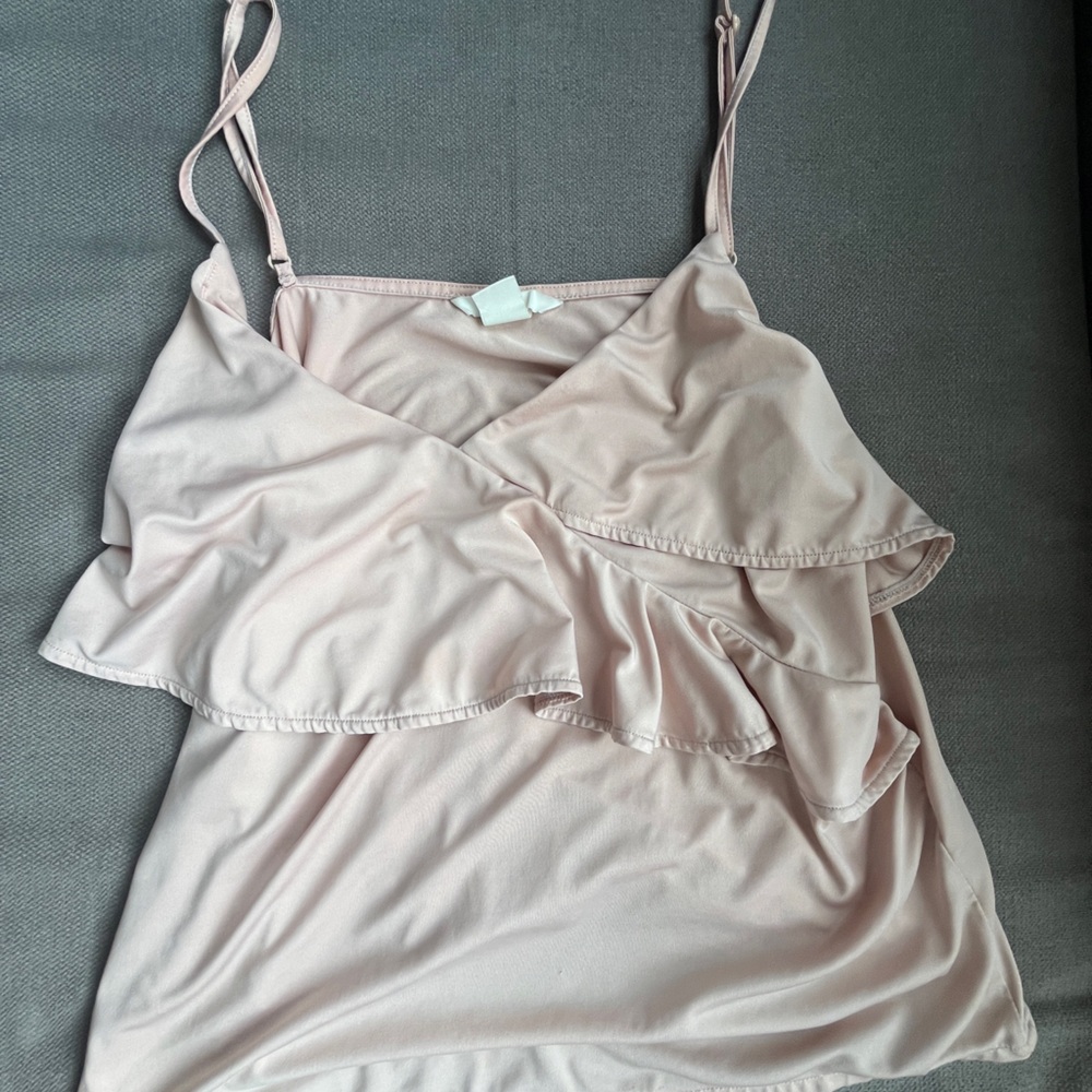 H&M Soft Pink Ruffle Camisole